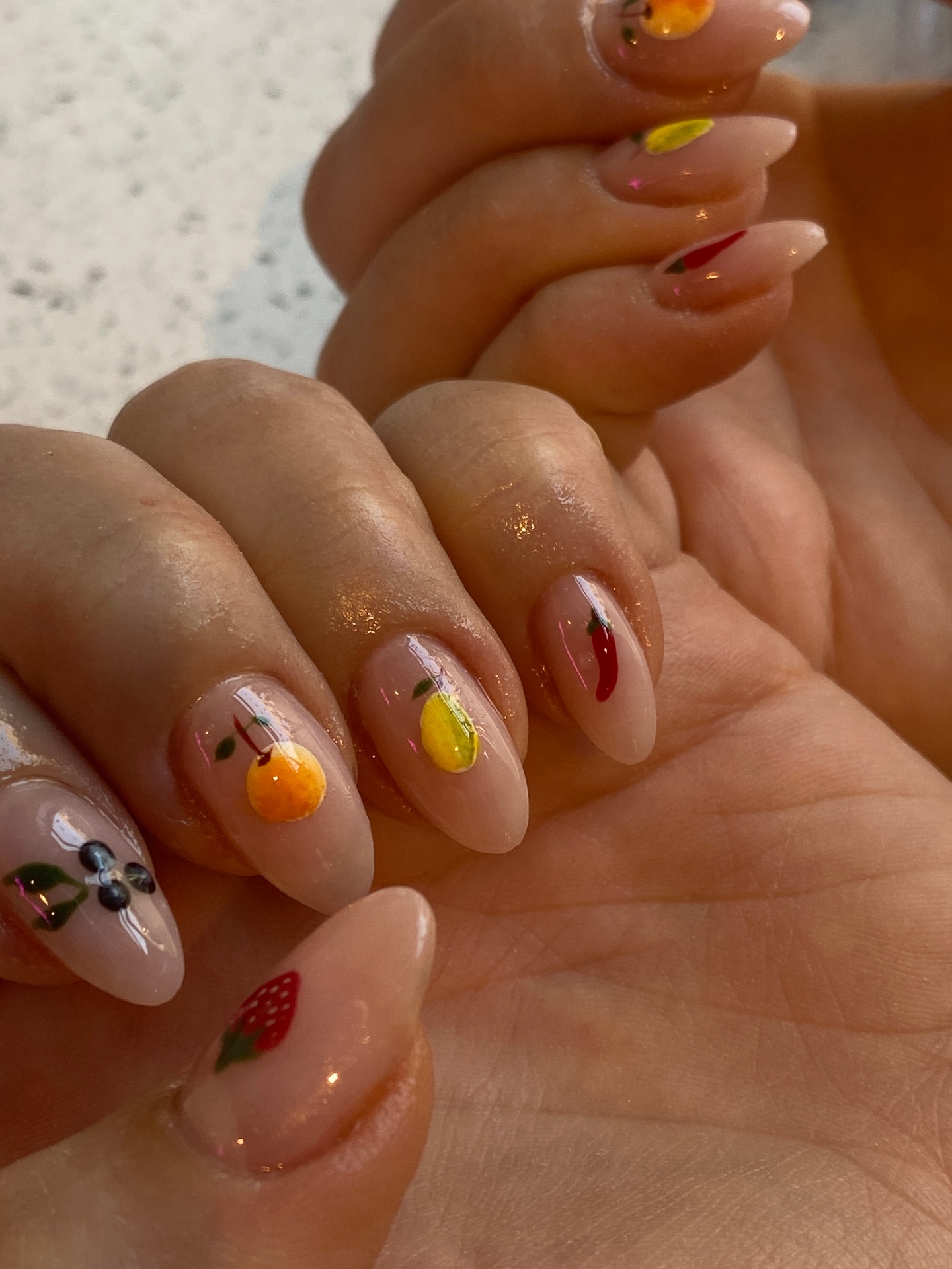 Freestyle nail art